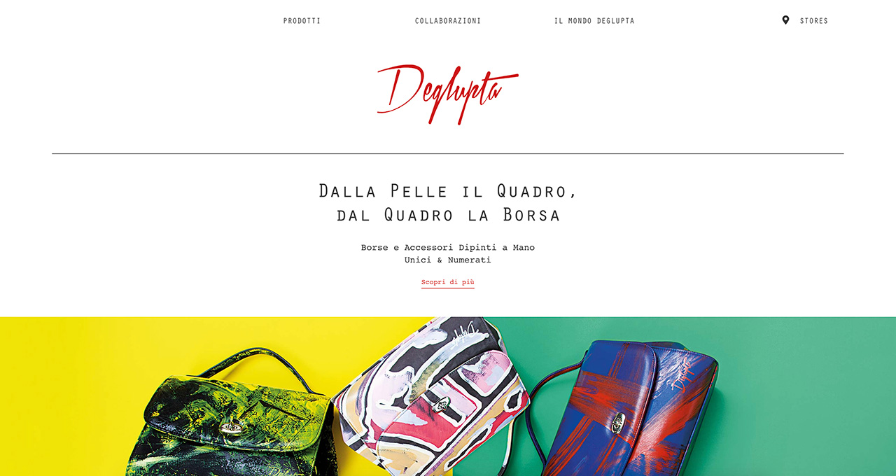 Sito Web Deglupta - Jacopo Zane Web Designer - Treviso