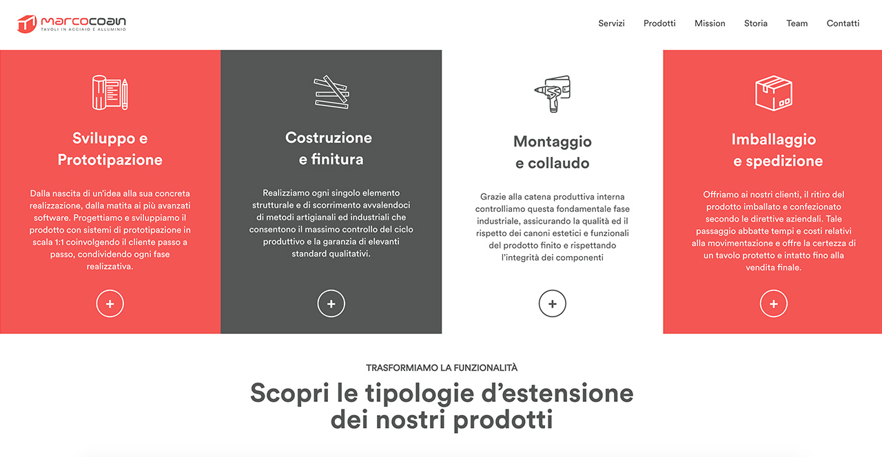 Sito Web Marco Coan - Jacopo Zane Web Designer - Treviso