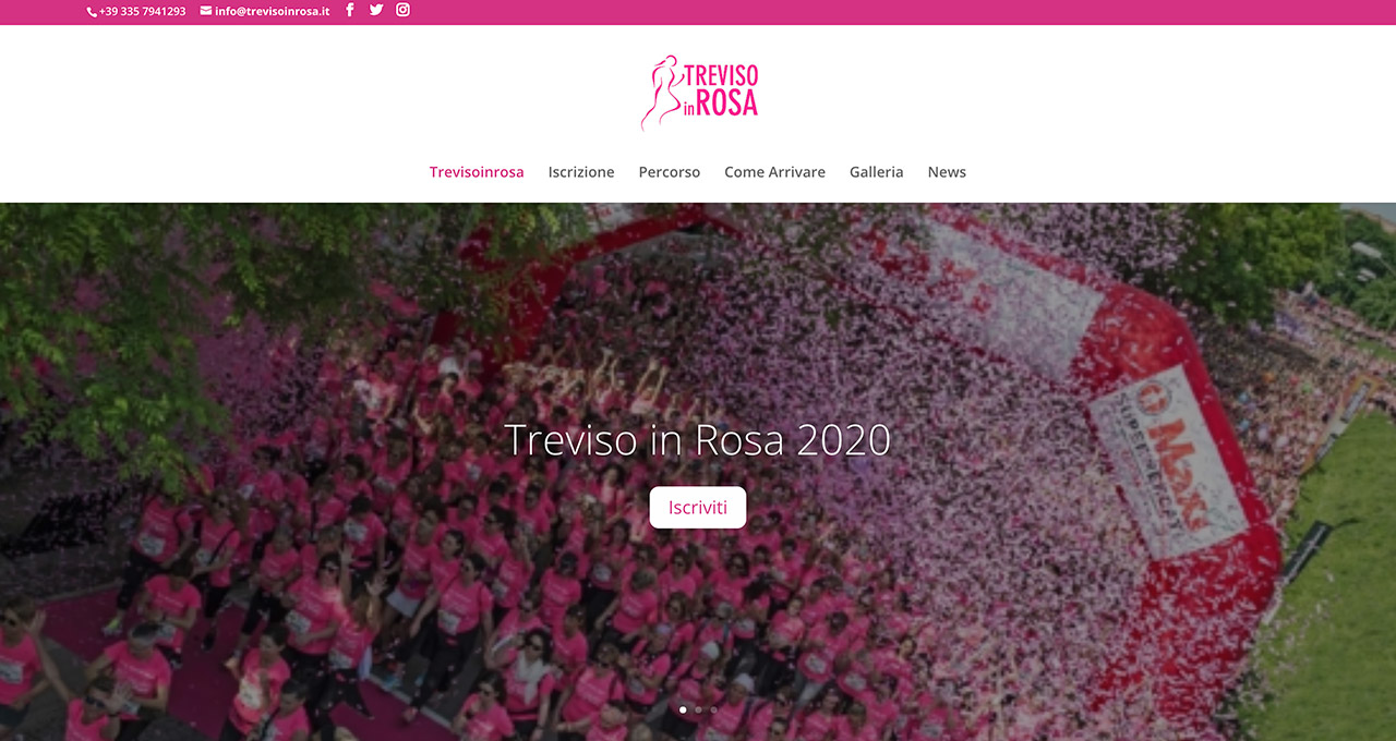 Sito Web Treviso in Rosa - Jacopo Zane Web Designer - Treviso