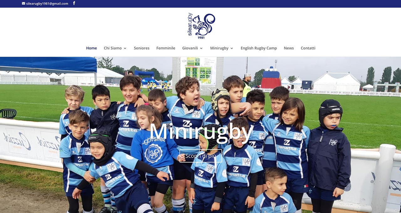 Sito Web Sile Rugby 1981 - Jacopo Zane Web Designer - Treviso