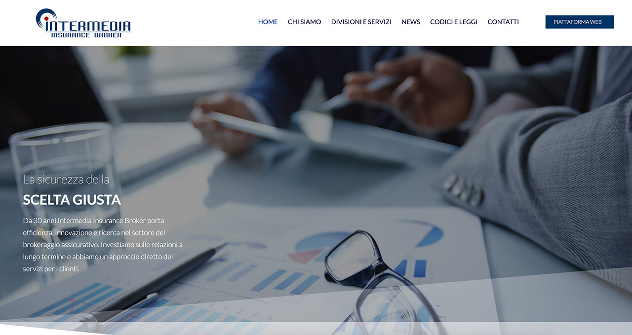 Sito Web Intermedia IB - Jacopo Zane Web Designer - Treviso