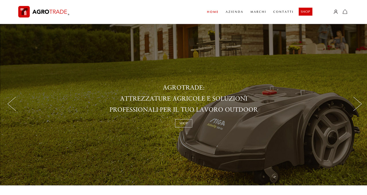 Sito Web AGROTRADE - Jacopo Zane Web Designer - Treviso